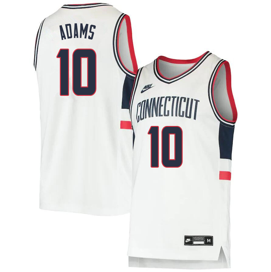 2021 Men #10 Brendan Adams Uconn Huskies College Basketball Jerseys Sale-Throwback